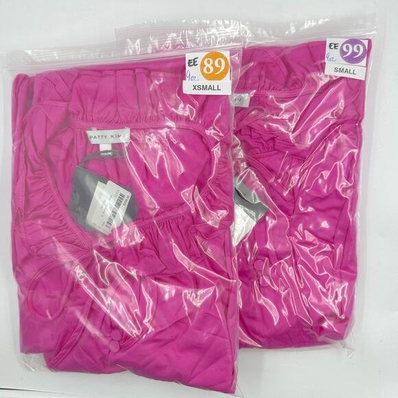 Patty Kim St. Martin Mini Sheath Popover Shirt Dress in Rose Pink SU24-18 XS NEW - Picture 5 of 6